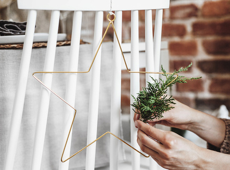 Metalowe zawieszki dekoracyjne Gwiazdy, mix