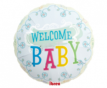 Balon okrągły 14" Wellcome Baby