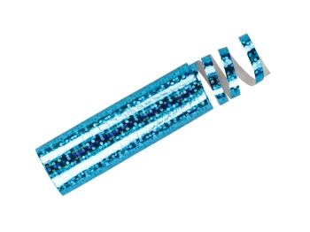 Serpentyna holograficzna niebieska jasna 18 sztuk