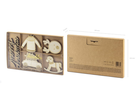 Zawieszki dekoracyjne Święta, mix