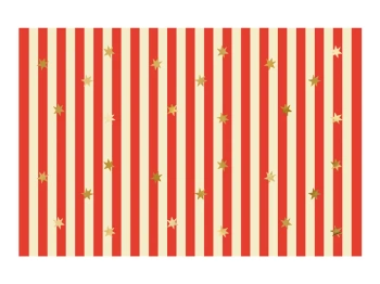 Obrus ​​papierowy Gwiazdy i Paski, mix, 180 x 120 cm