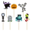 Toppery do babeczek Halloween Monsters 9 cm 7 szt.