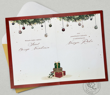Kartka świąteczna Boże Narodzenie Choinka