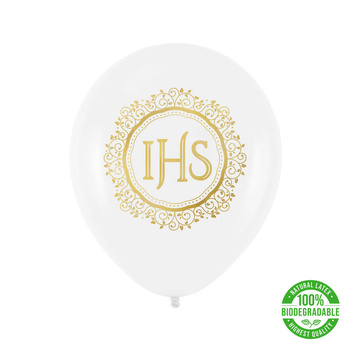 Balon Komunia Święta IHS, 30 cm