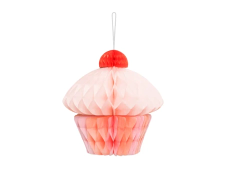 Dekoracja bibułowa Muffinka, 24 cm