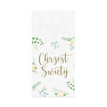 Serwetki na sztućce Chrzest Święty, 16 szt.