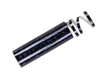 Serpentyny holograficzne czarne 18 sztuk