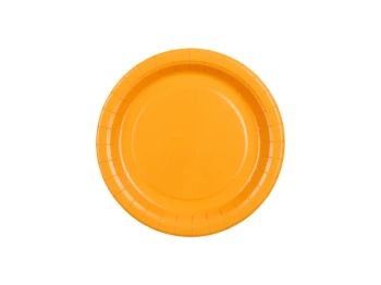 Talerzyki papierowe, jasny pomarańczowy, 18cm