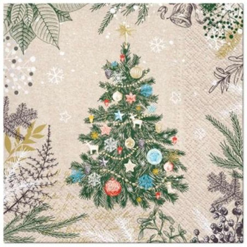 Serwetki We Care Vintage Christmas Tree 20 szt