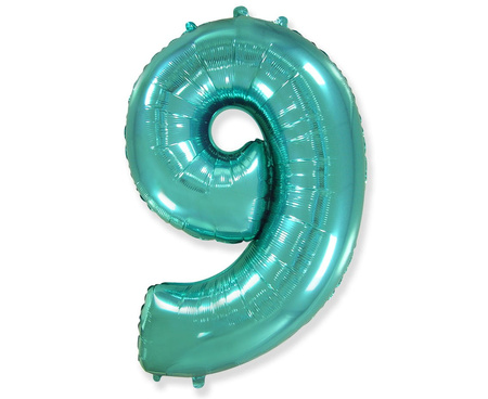 Balon foliowy, cyfry, tiffany, 85 cm