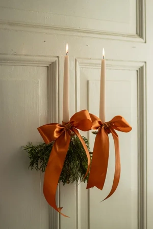 Tasiemka satynowa, ciemny brudny róż, 25mm/25m