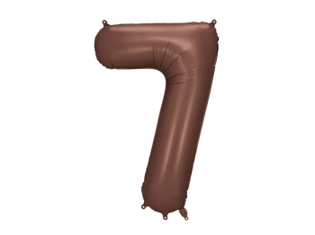 Balon foliowy Cyfra ''7" 86cm, mocca