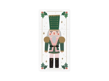 Serwetki kieszonka na sztućce Dziadek do orzechów 6 szt.