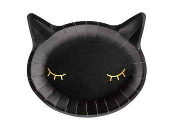 Talerzyk Kotek, czarny, 22 x 20cm