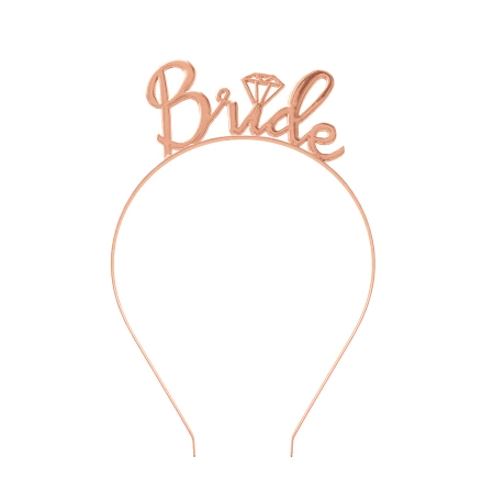 Opaska Bride to be, różowe złoto