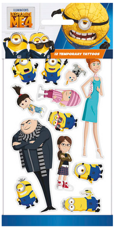 Tatuaże Minions, 12szt 