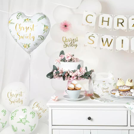 Balony Chrzest 30 cm, 6 szt.