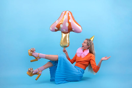 Balon foliowy Grzybek, 66x75cm