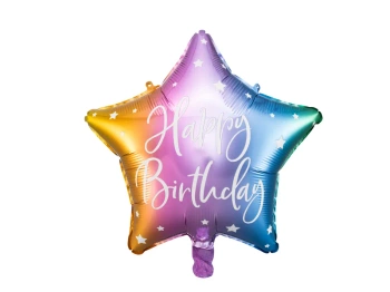 Balon foliowy Happy Birthday, 40cm,