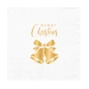 Serwetki Merry Christmas Dzwonki białe 10szt.