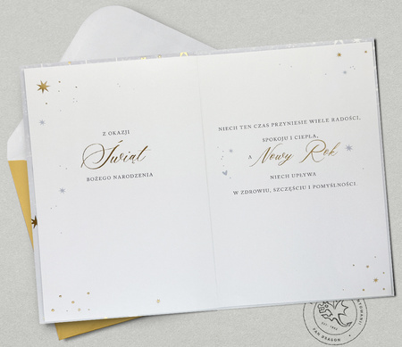 Kartka świąteczna Wesołych Świąt Bombki