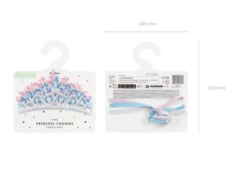 Korony Księżniczki, 3szt, śr. 19-20cm