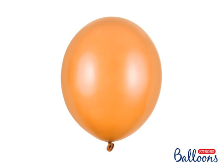 Balony metaliczne pomarańczowy 30 cm / 10 sztuk