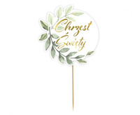 Toppery na Chrzest Święty listki