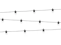 Lampki dekoracyjne LED, czarny, 5 m, możliwość łączenia