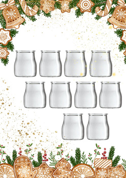 Słoiczki na świąteczne desery 150ml 10 sztuk