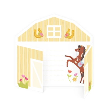 Zaproszenie na imprezę Koniki 6 szt.