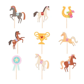 Toppery Koniki 9 szt