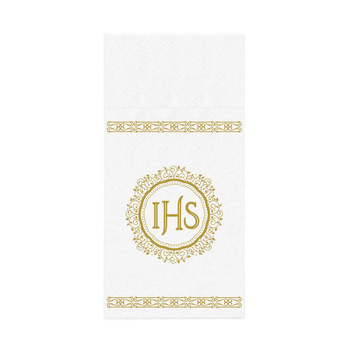 Serwetki na sztućce Komunia Święta IHS, 16 szt