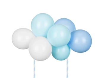 Balonowy topper na tort, niebieski, 29 cm