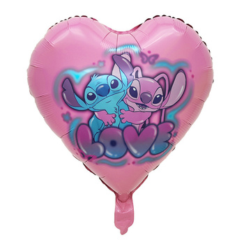 Balon foliowy serce Stitch 45cm