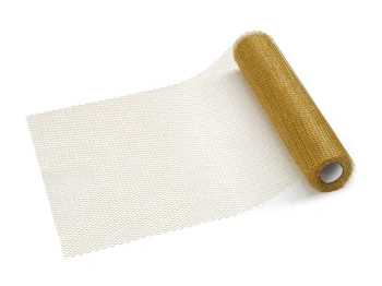 Bieżnik siatka, złoty, 0,36 x 9 m