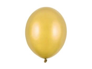 Balony metaliczne złote Metallic Gold 30 cm / 10 sztuk