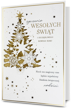 Kartka świąteczna Wesołych Świąt Choinka