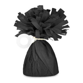 Ciężarek do balonów papierowy czarny