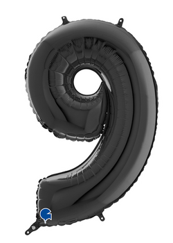 Balon Grabo cyfra 9 czarna 66cm