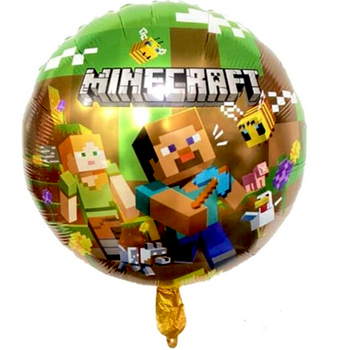 Balon foliowy Minecraft Piksele 45cm