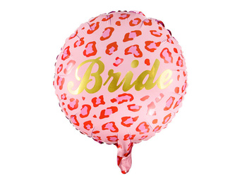 Balon foliowy Bride 35 cm, różowy
