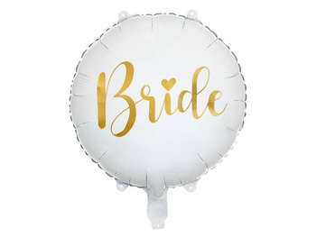 Balon foliowy Bride 35cm, biały