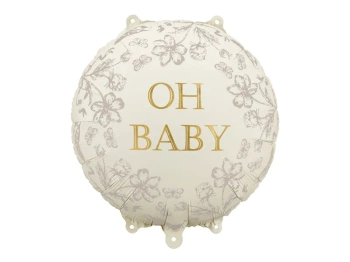 Balon foliowy pastylka Oh Baby, 35x35 cm, mix