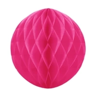 Kula bibułowa ciemno różowa 10 cm