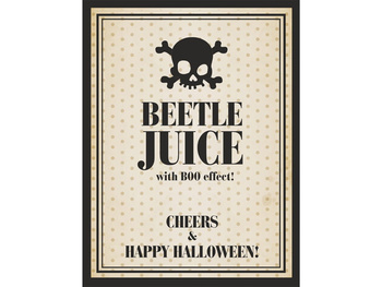 Etykiety na alkohol Beetle juice