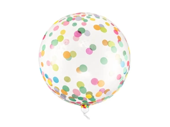 Balon Kula w kolorowe kropki, 40cm
