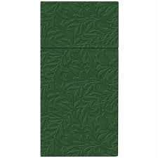 Serwetki kieszonki na sztućce papierowe ciemny zielony 16 szt.