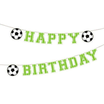 Baner Happy Birthday Football Piłka nożna 250x16,4cm