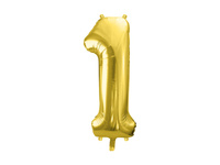 Balon foliowy Cyfra ''1', 72cm, jasny złoty